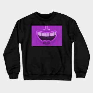 Purple Tiki Smile Mask! Crewneck Sweatshirt